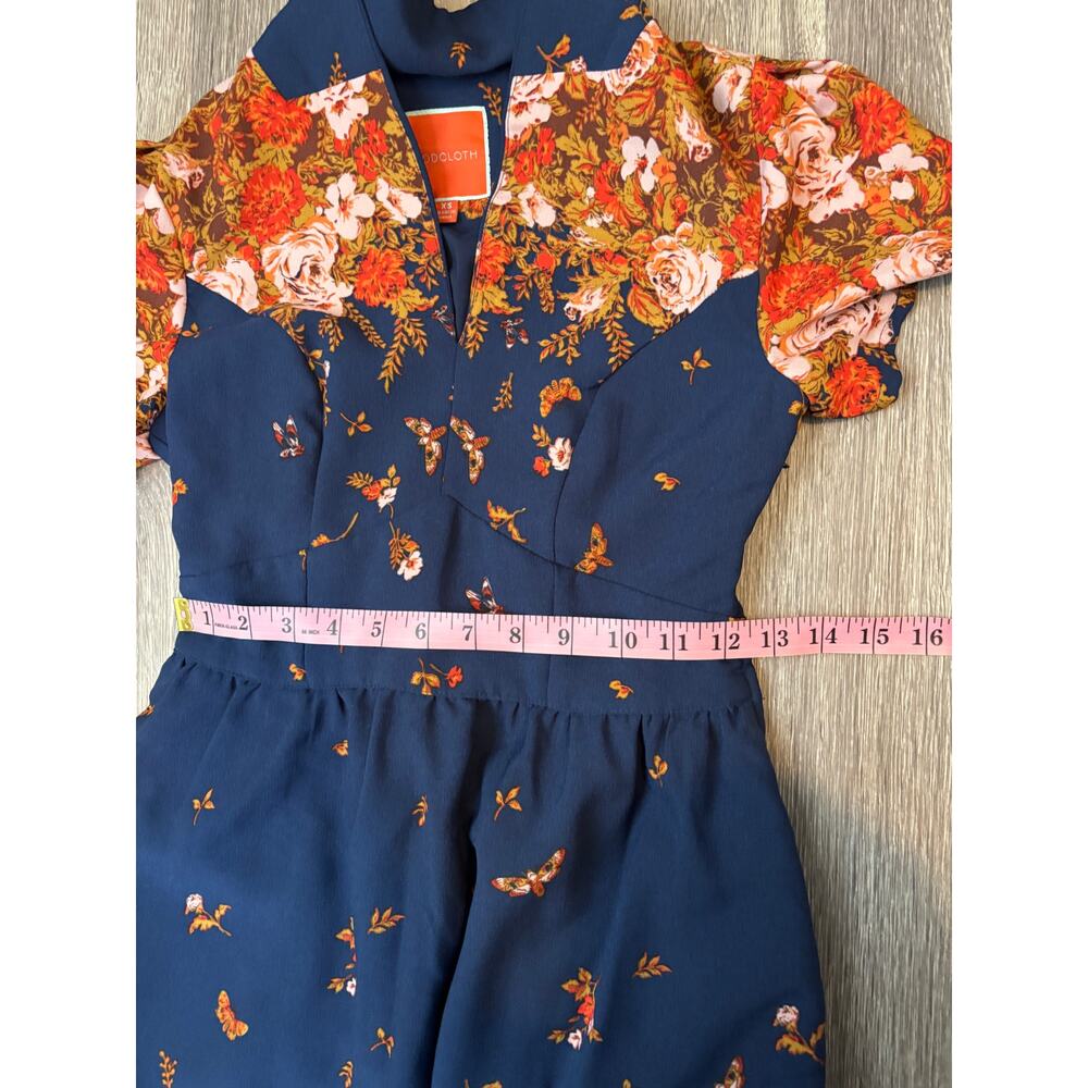 ModCloth Retro Lively Identity Butterfly Dress Small, Whimsy Cottage - Picture 10 of 11